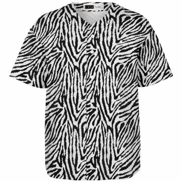 Zebra Fur Baseball Jersey