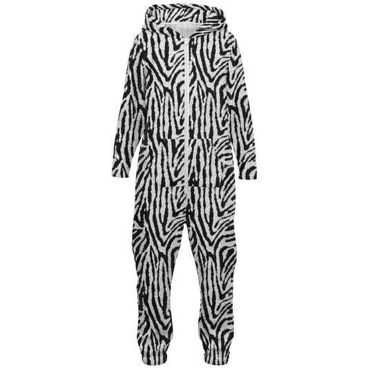 Zebra Fur Jumpsuit - Toddler