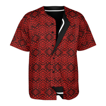 Crimson Diamond & Black Reversible Baseball Jersey
