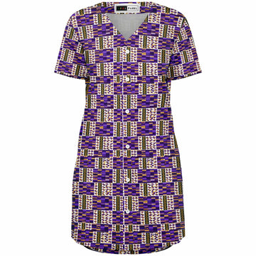 Violet Dynasty Baseball Jersey Dress