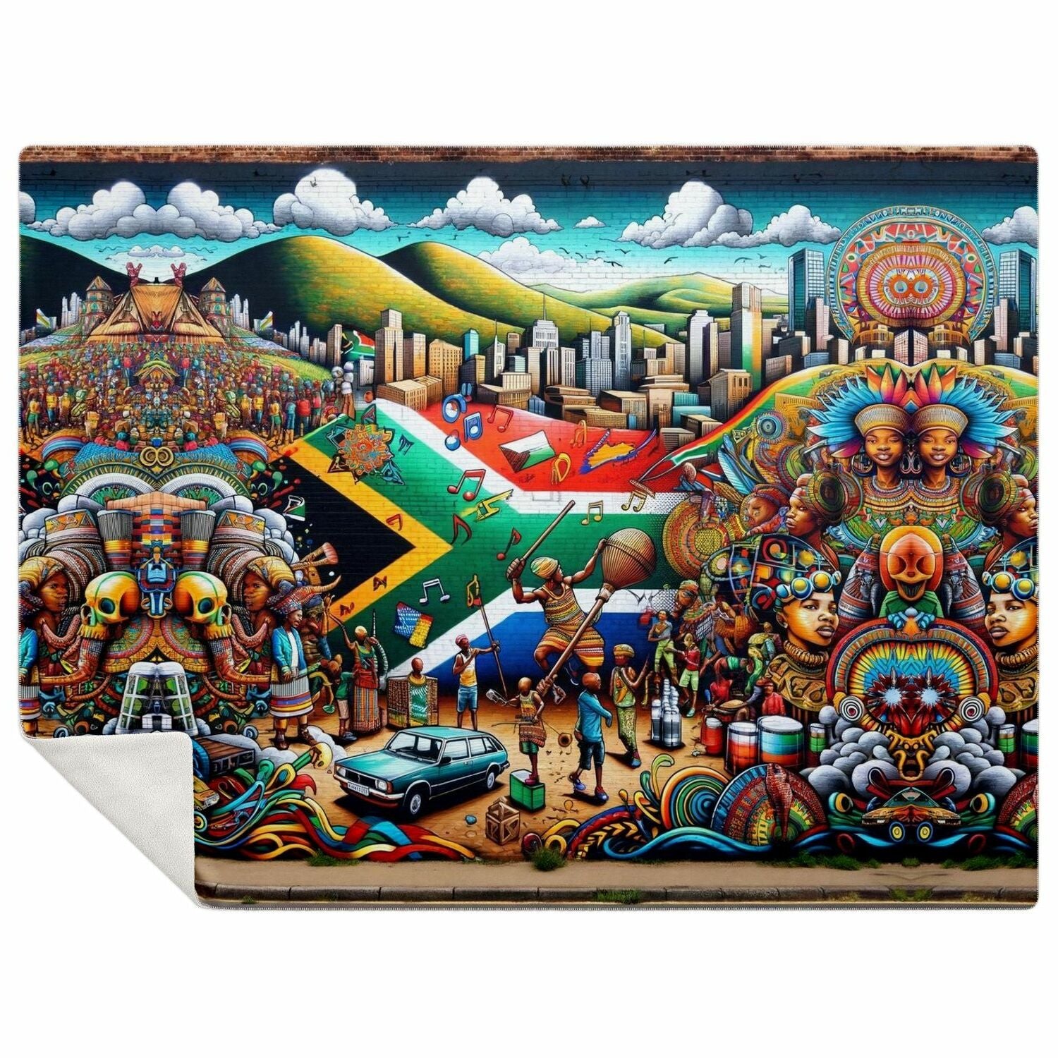 South African Pride Premium Microfleece Blanket