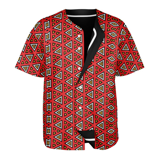 Reversible Red Samakaka & Black Patterned Baseball