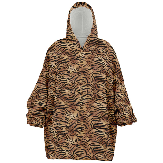 Tiger Fur Hooded Blanket - Teen & Adult