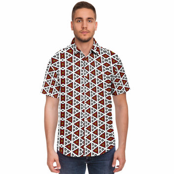 Red Samakaka Short Sleeve Shirt