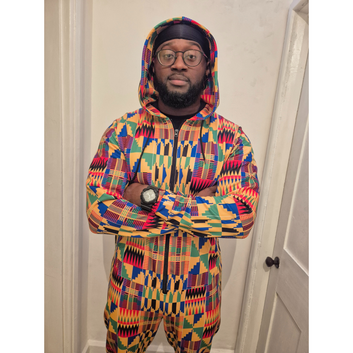 Original Kente Patterned Jumpsuit - Teen & Adult