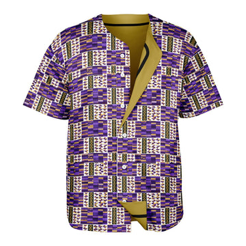 Violet Dynasty & Gold Reversible Baseball Jersey
