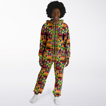 Original Kente Patterned Jumpsuit - Teen & Adult