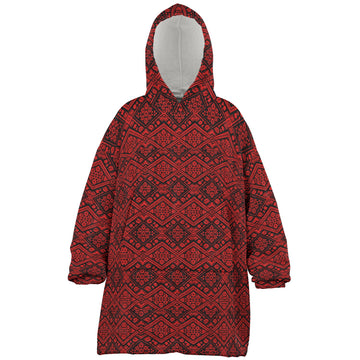 Crimson Diamond Hooded Blanket - Youth