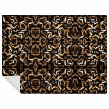 Tribal Camouflage Dark Blanket