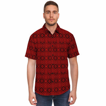 Crimson Diamond Short Sleeve Shirt