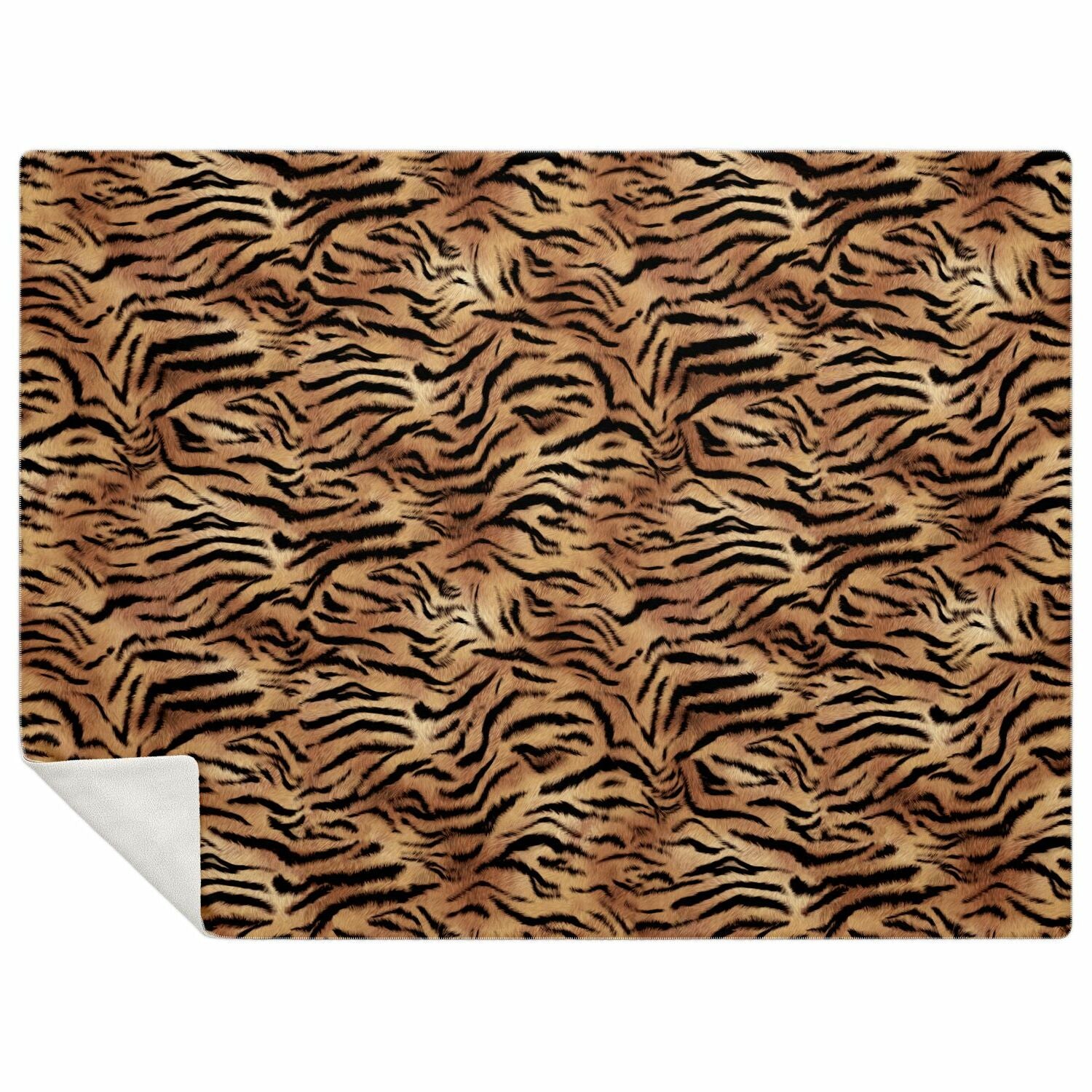 Tiger Fur Premium Microfleece Blanket