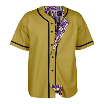 Violet Dynasty & Gold Reversible Baseball Jersey