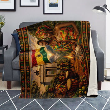 Ghanaian Pride Blanket