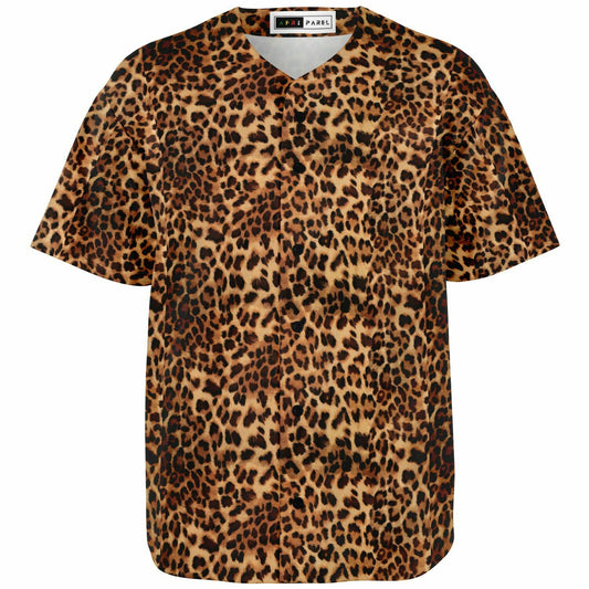 Leopard Fur Baseball Jersey