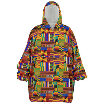Multi-Patterned Hooded Blanket - Teen & Adult