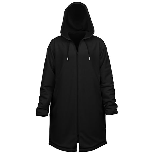 Black & Afro Heat Lined Zipper Cloak