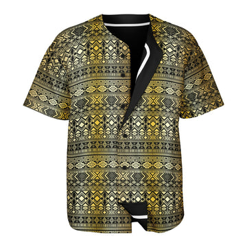 Rose Gold-Black & Black Reversible Baseball Jersey