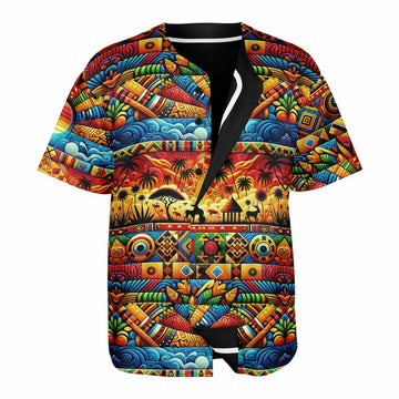 Abstract Savanna & Black Reversible Baseball Jersey