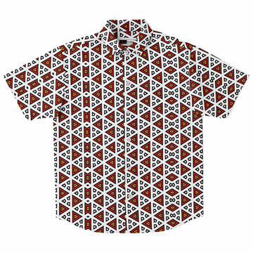 Red Samakaka Short Sleeve Shirt