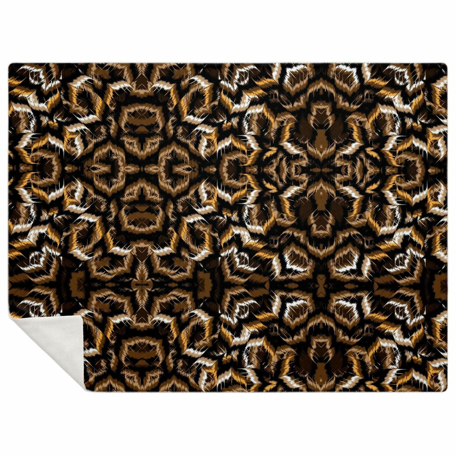 Tribal Camouflage Dark Microfleece Blanket