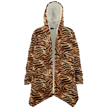 Tiger Fur Microfleece Cloak