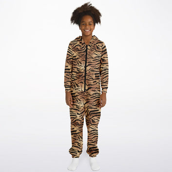 Tiger Fur Jumpsuit - Toddler