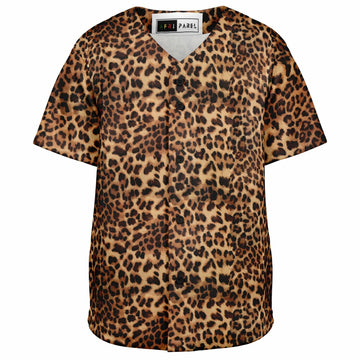 Leopard Fur Baseball Jersey - Youth