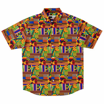 Multi-Patterned Short Sleeve Shirt