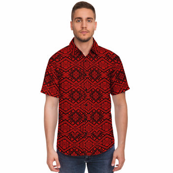 Crimson Diamond Short Sleeve Shirt