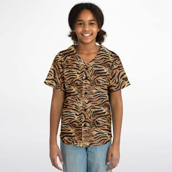 Tiger Fur Baseball Jersey - Youth