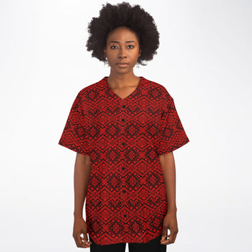 Crimson Diamond Baseball Jersey - Teen & Adult