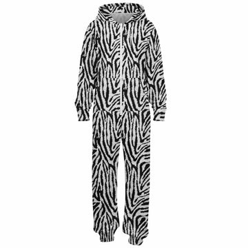 Zebra Fur Jumpsuit - Teen & Adult