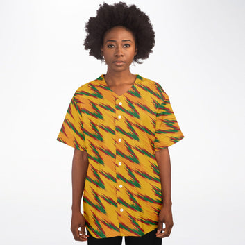Tropical Flame Baseball Jersey - Teen & Adult