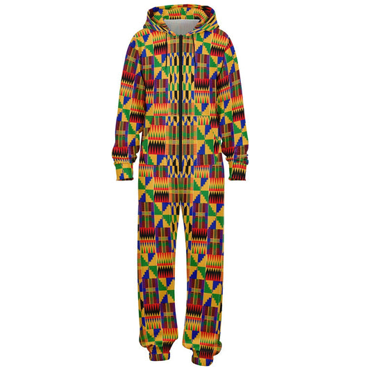 Original Kente Patterned Jumpsuit - Teen & Adult