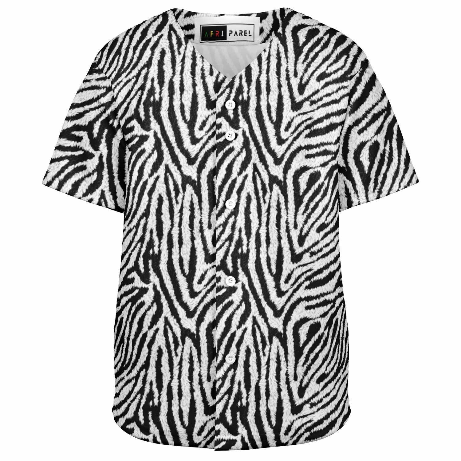 Zebra Fur Baseball Jersey - Kids