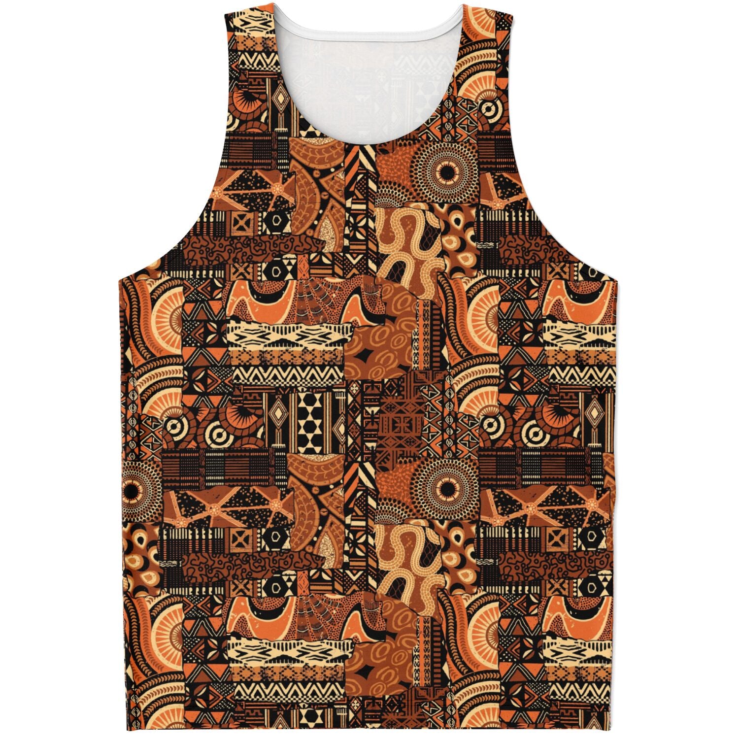 Brown Mudcloth Tank Top  copy