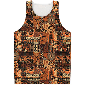 Brown Mudcloth Tank Top  copy