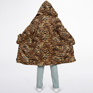 Tiger Fur Zipper Cloak