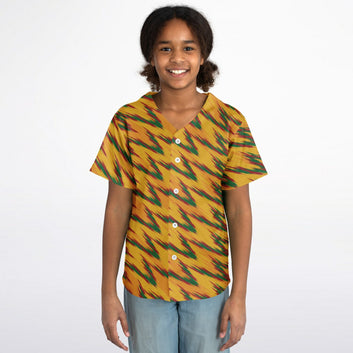 Tropical Flame Baseball Jersey - Youth