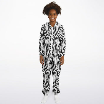 Zebra Fur Jumpsuit - Toddler