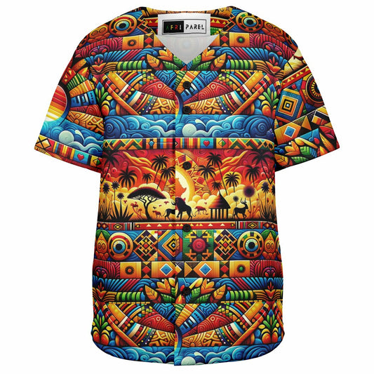 Abstract Savanna Baseball Jersey - Youth