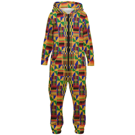 Original Kente Patterned Jumpsuit - Kids & Youth