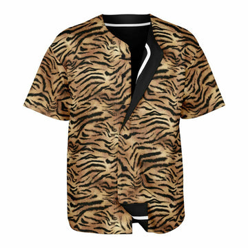 Tiger Fur & Black Reversible Baseball Jersey