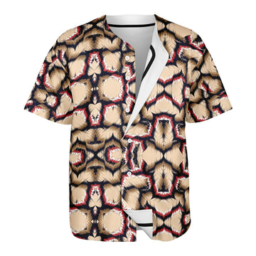 Tribal Camouflage Light & Grey Reversible Baseball Jersey - Teen & Adult