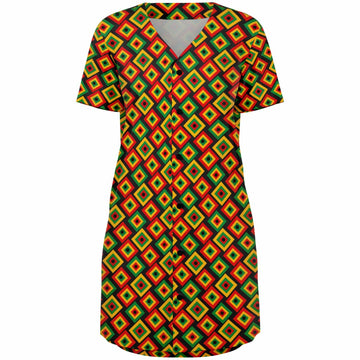 Afro Heat Baseball Jersey Dress