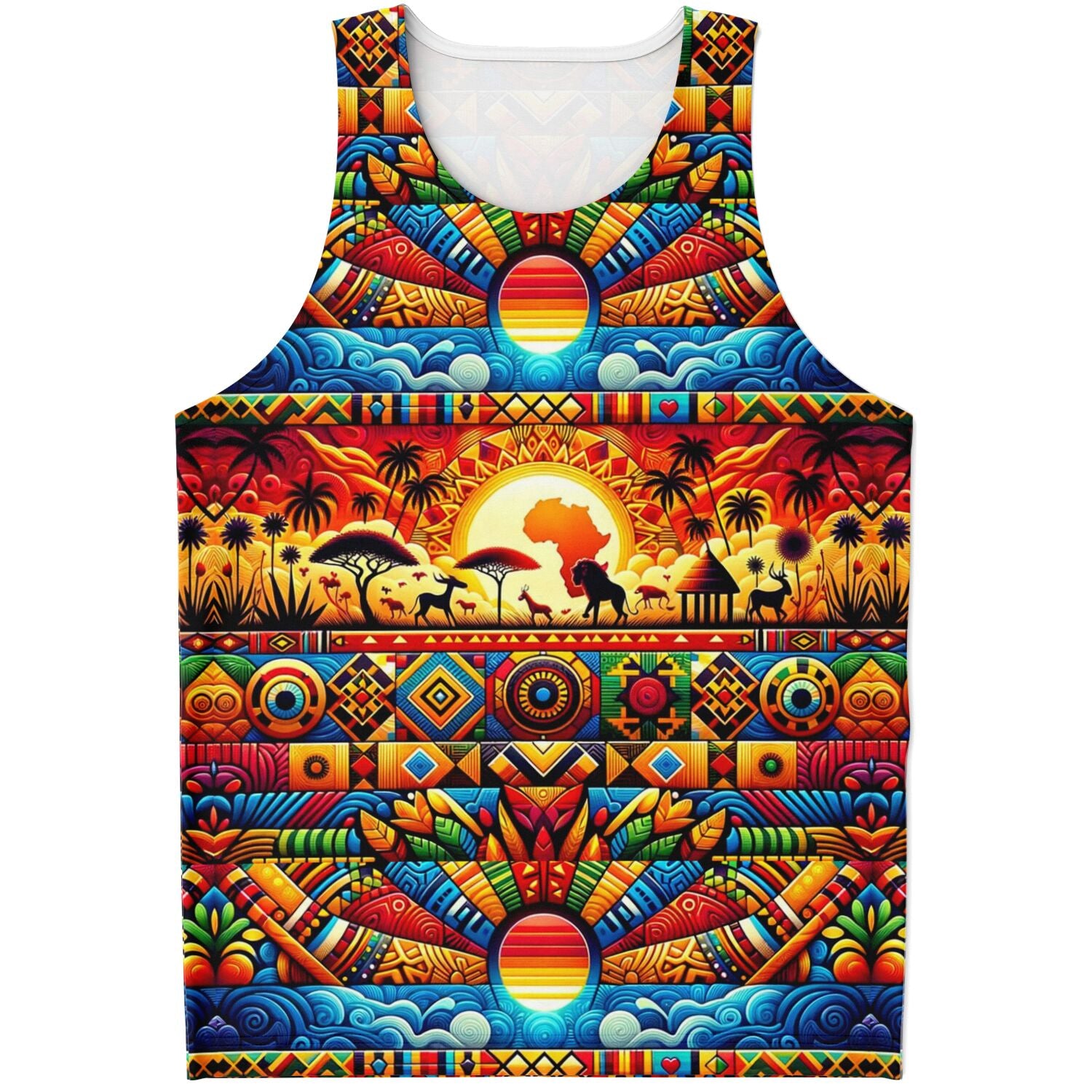 Abstract Savanna Tank Top