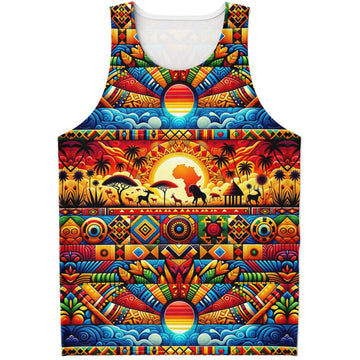 Abstract Savanna Tank Top
