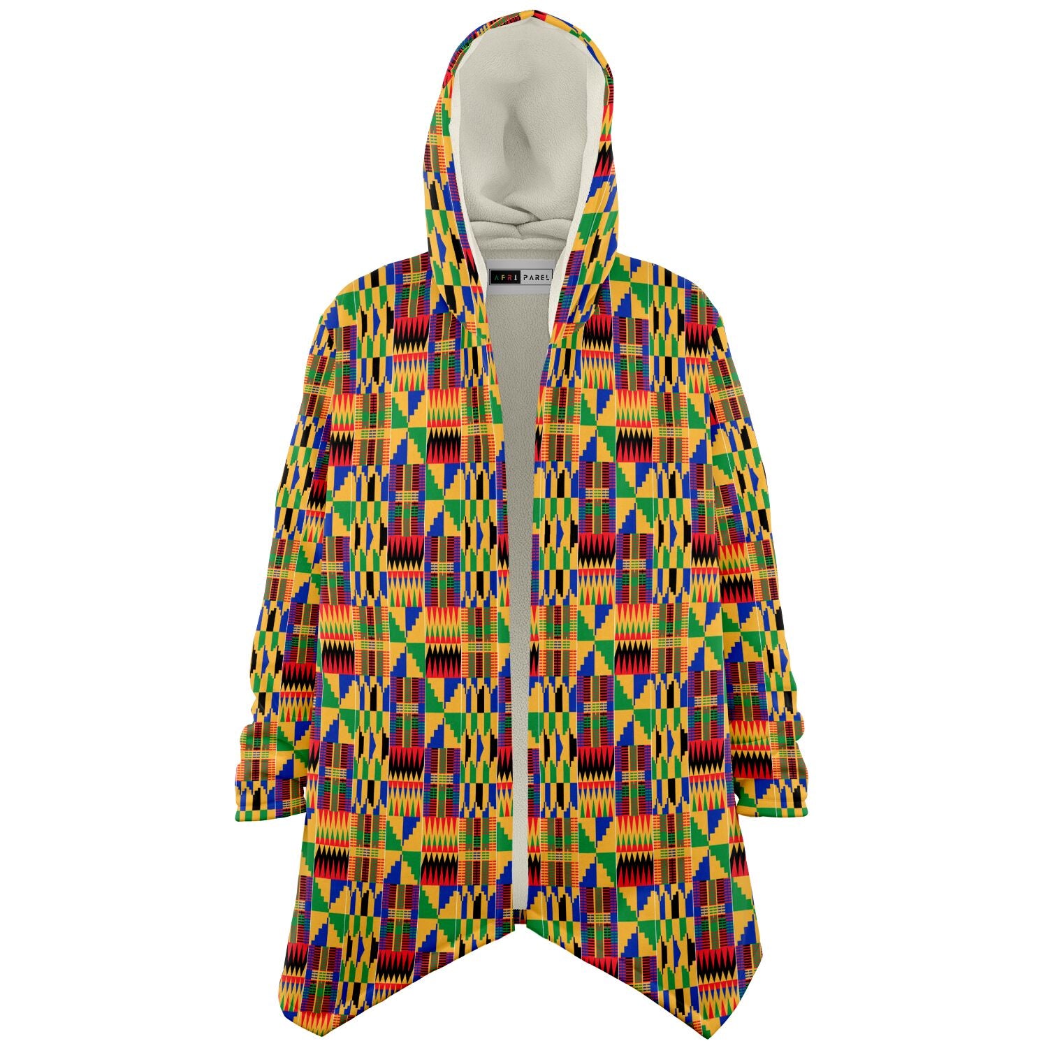 Original Kente Patterned Microfleece Cloak