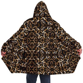 Tribal Camouflage Dark Microfleece Cloak