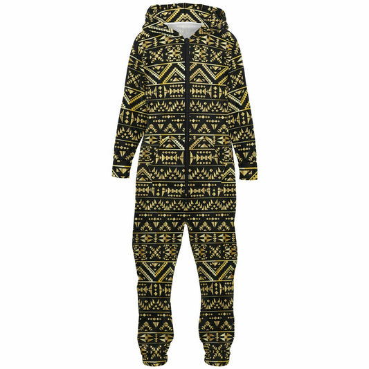 Black & Gold Tribal Jumpsuit - Kids & Youth